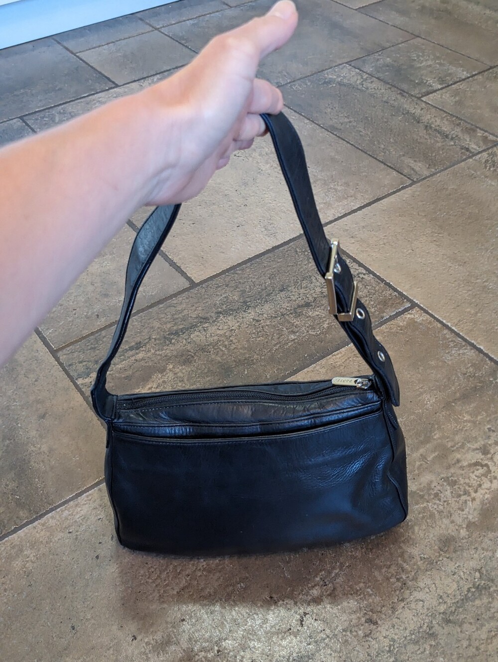Danier Vintage Leather Y2K Mini Butter Soft Chic Shoulder Bag Black ๐ค - Picture 6 of 17